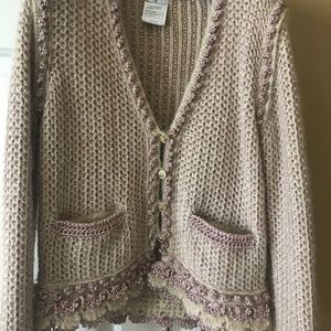 CHANEL Lambswool Cardigan